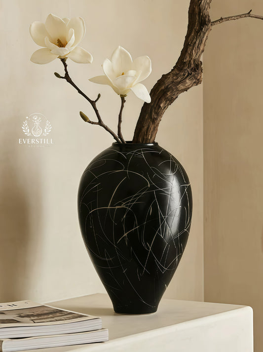 Imperial Bloom Ceramic Urn